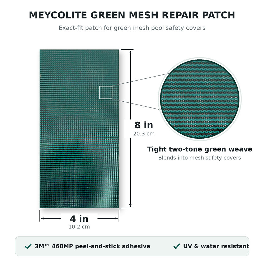 Meyco MeycoLite Green Cover Patch 4 x 8 Inch (Pack of 3)