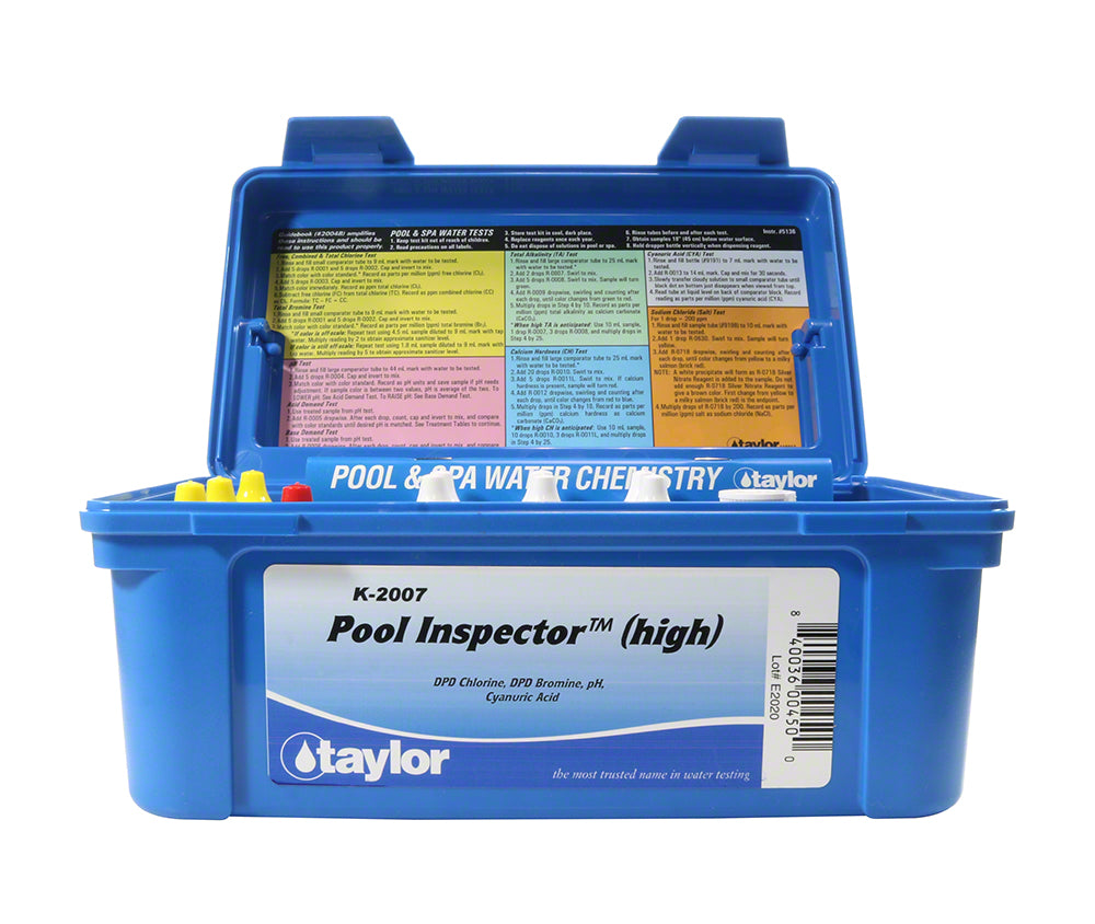 Taylor Pool Inspector DPD Test Kit, Bromine and Chlorine (Hi Range) - K-2007