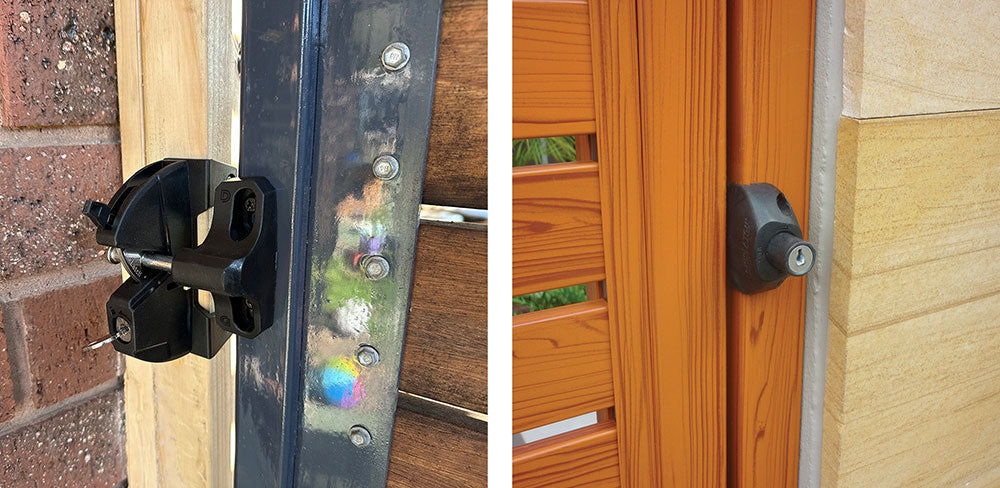 Lokk Latch Key-Lockable Gate Latch With External Access - White