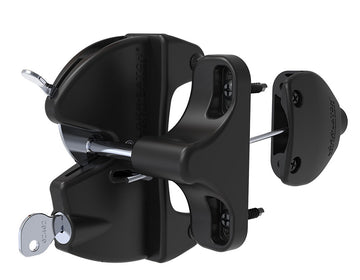 Lokk Latch Key-Lockable Gate Latch With External Access - Black
