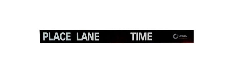 Mini Scoreboard Sign Panel - Lane, Place, Time