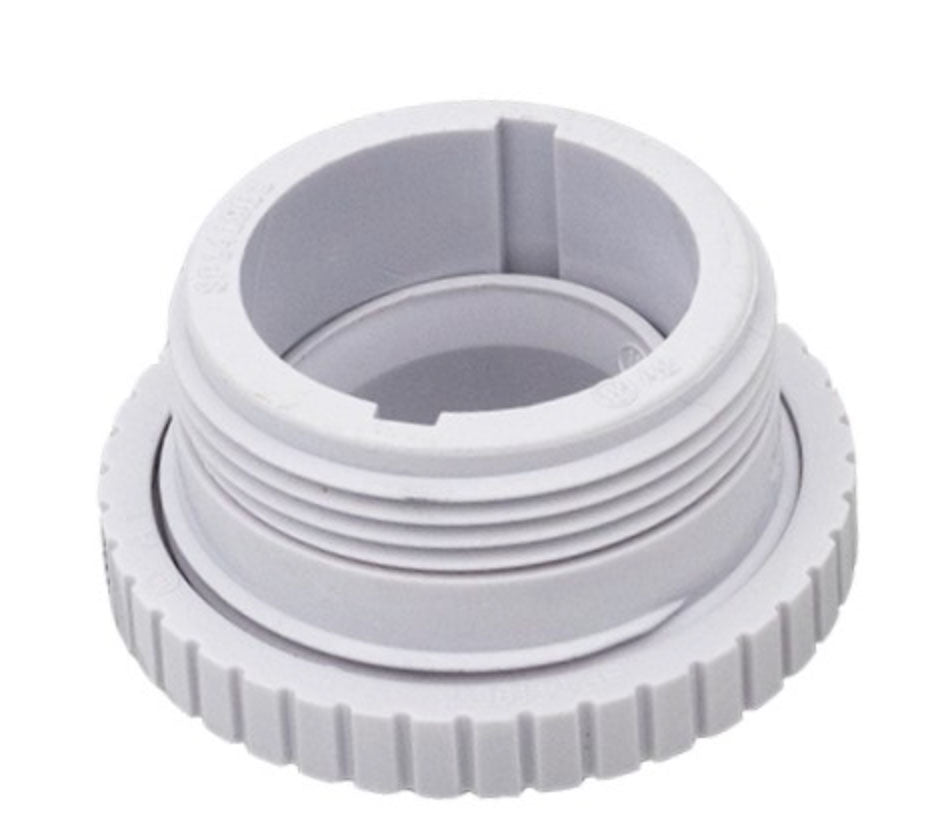 Hydrostream Directional Eyeball Inlet Fitting - 1-1/2 Inch MIP- 3/8 Inch Opening - White