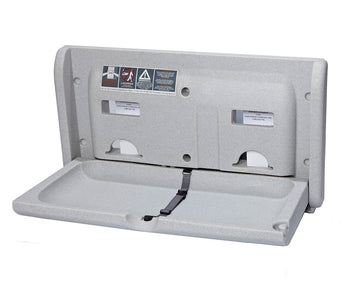 Horizontal Diaper Depot Changing Station - Speckled Gray