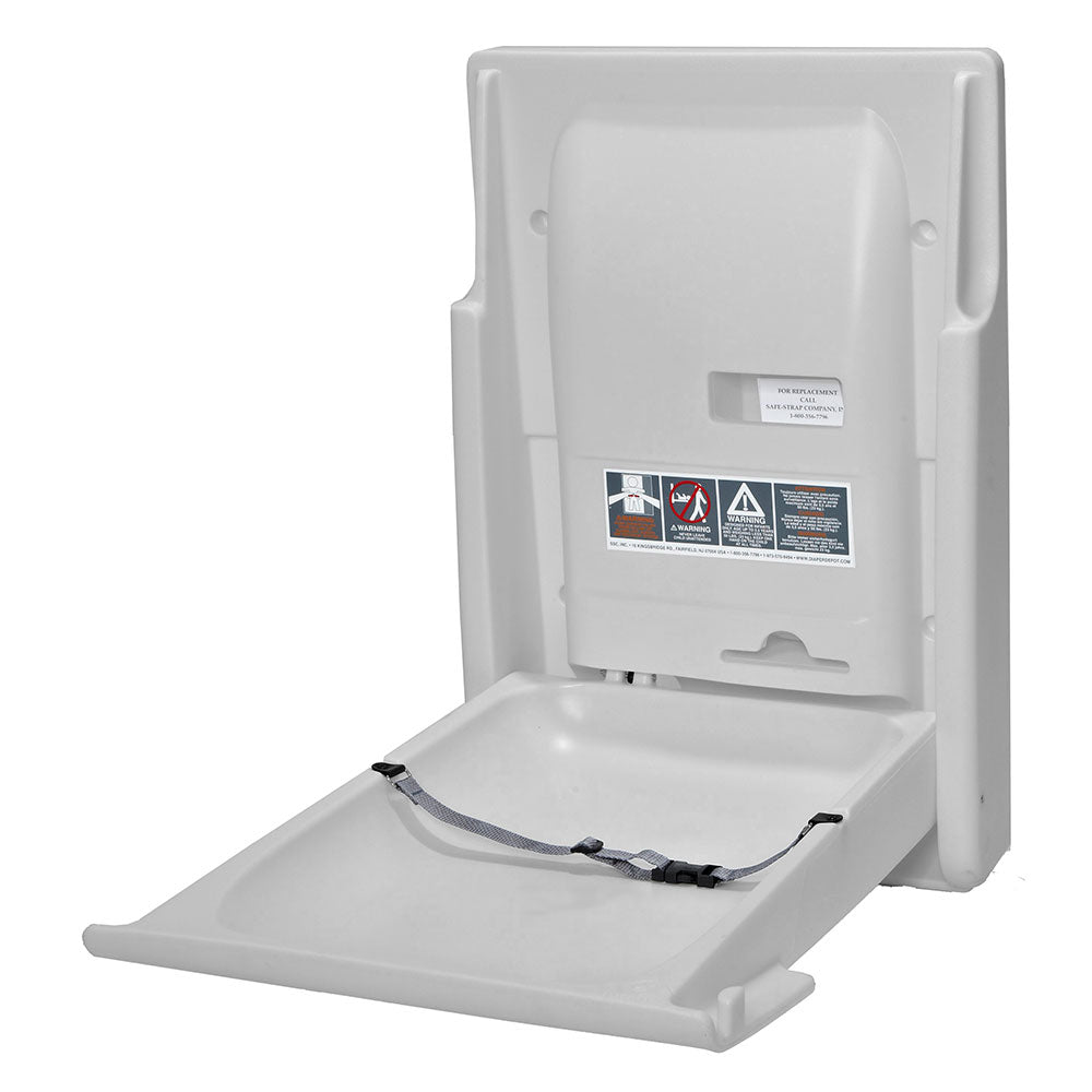 Vertical Diaper Depot Changing Station - Powder Gray