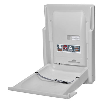 Vertical Diaper Depot Changing Station - Powder Gray