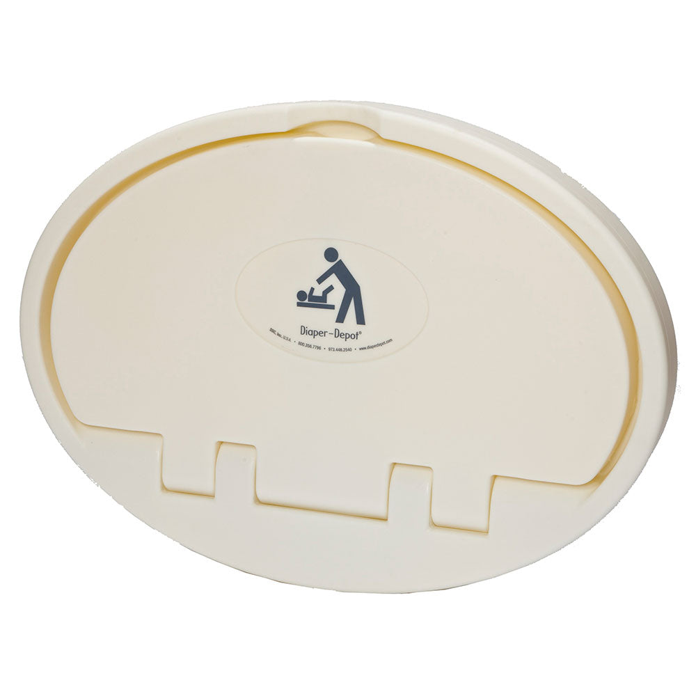 Oval Diaper Depot Changing Station - Ivory