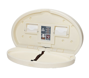 Oval Diaper Depot Changing Station - Ivory