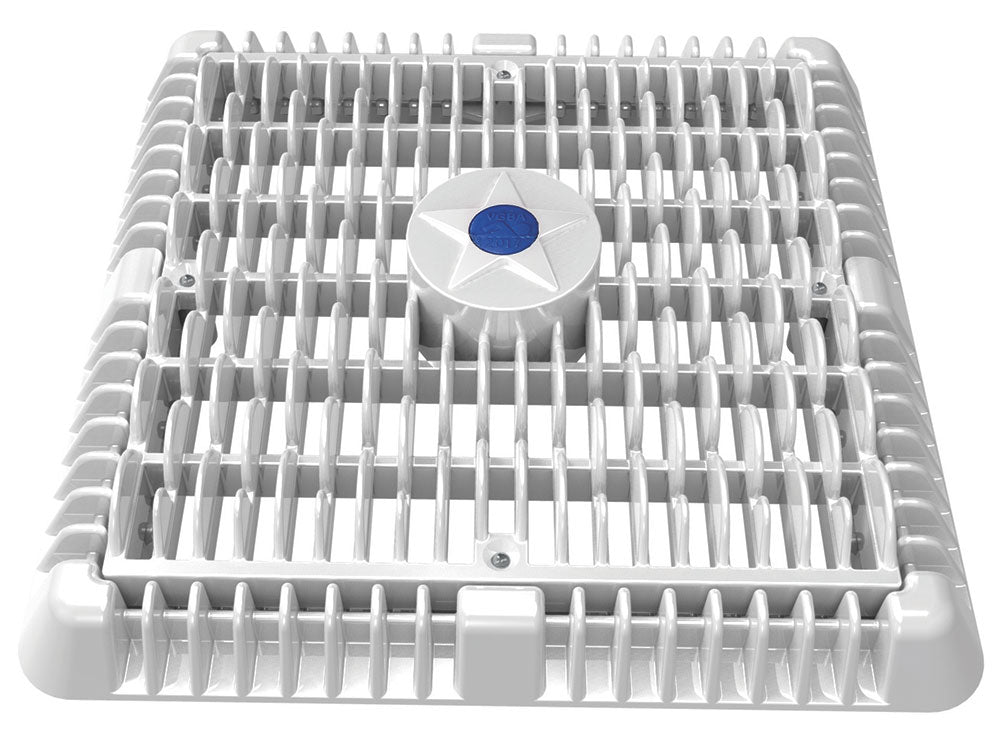 AquaStar 9 Inch Square Wave Anti-Entrapment Outlet Cover and Mud Frame ...