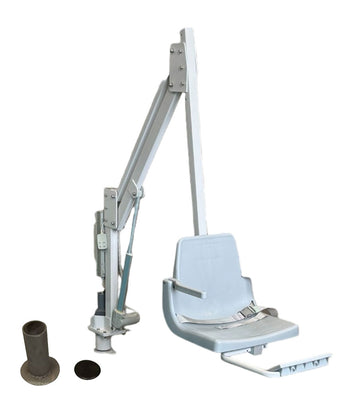 Rotational R-450R Extended Reach Pool Lift With Anchor - 450 Pound Capacity
