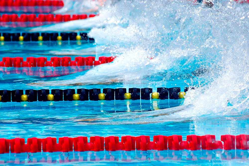 Anti Wave 25 Meter Racing Lane Line - 6 Inch Disks