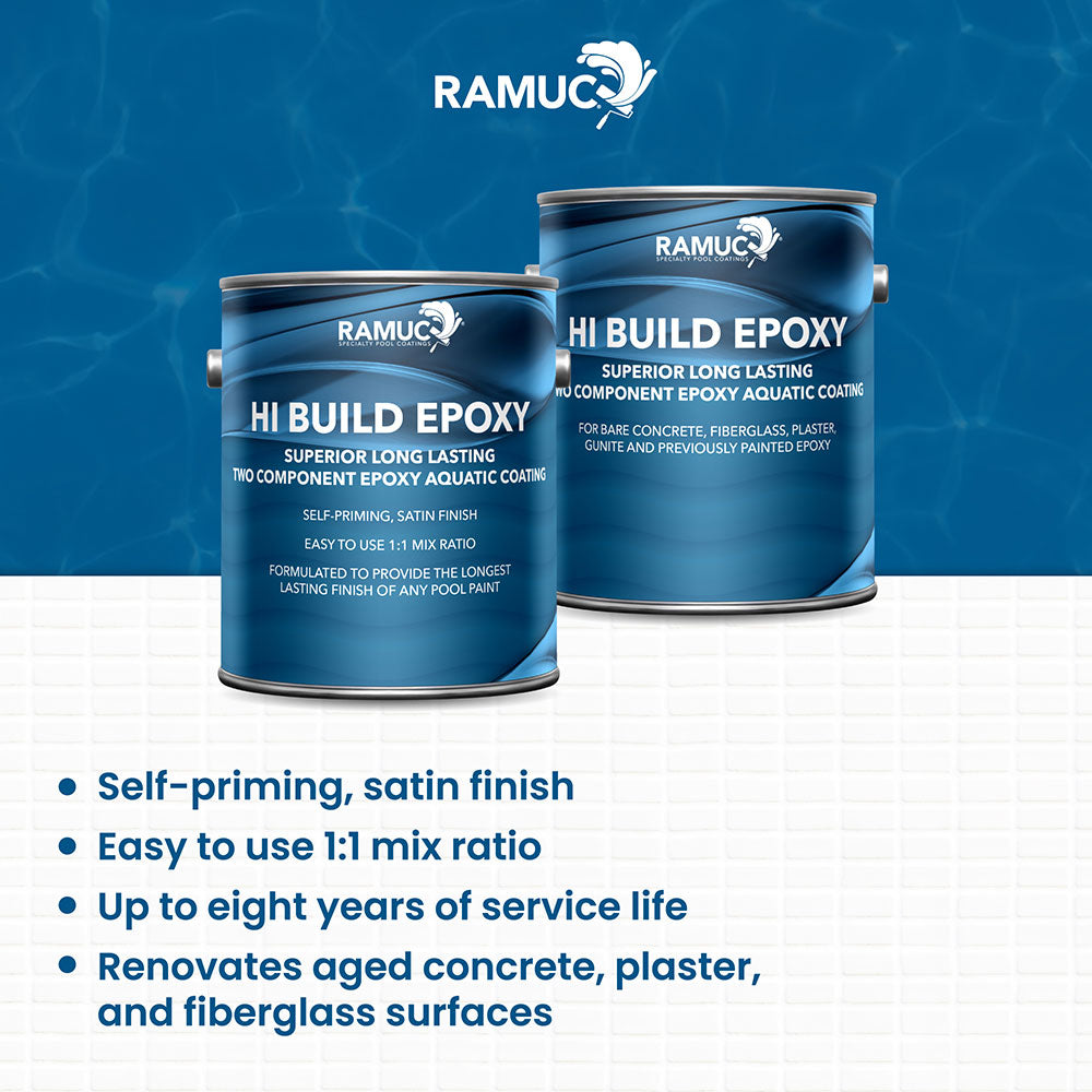 Hi Build Epoxy Pool Paint - 2 Gallon Kit - VOC Compliant