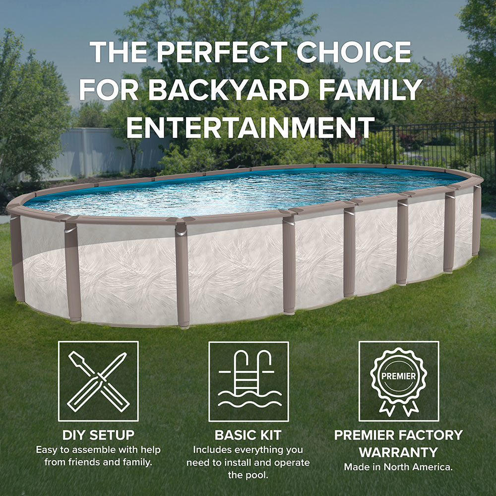 Azor Oval Aboveground Pool Package