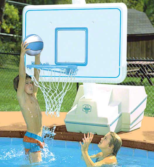 Splash and Slam Stainless Steel Pool Basketball Game