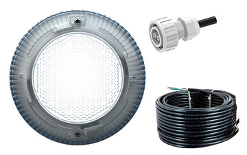 Vivid 360 Retro Nicheless LED Light Complete Kit - 12 Volts - Blue - 100 Foot Cable