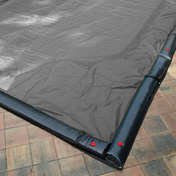 PoolStyle Silver/Black 30 x 50 Foot Winter Pool Cover