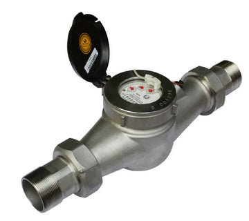 2 Inch Low Flow VPD Water Meter - 1 Pulse/Gallon - Stainless Steel