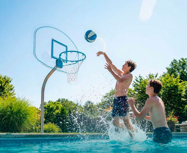 Regulation Clear Hoop Deck Mounted Basketball Game
