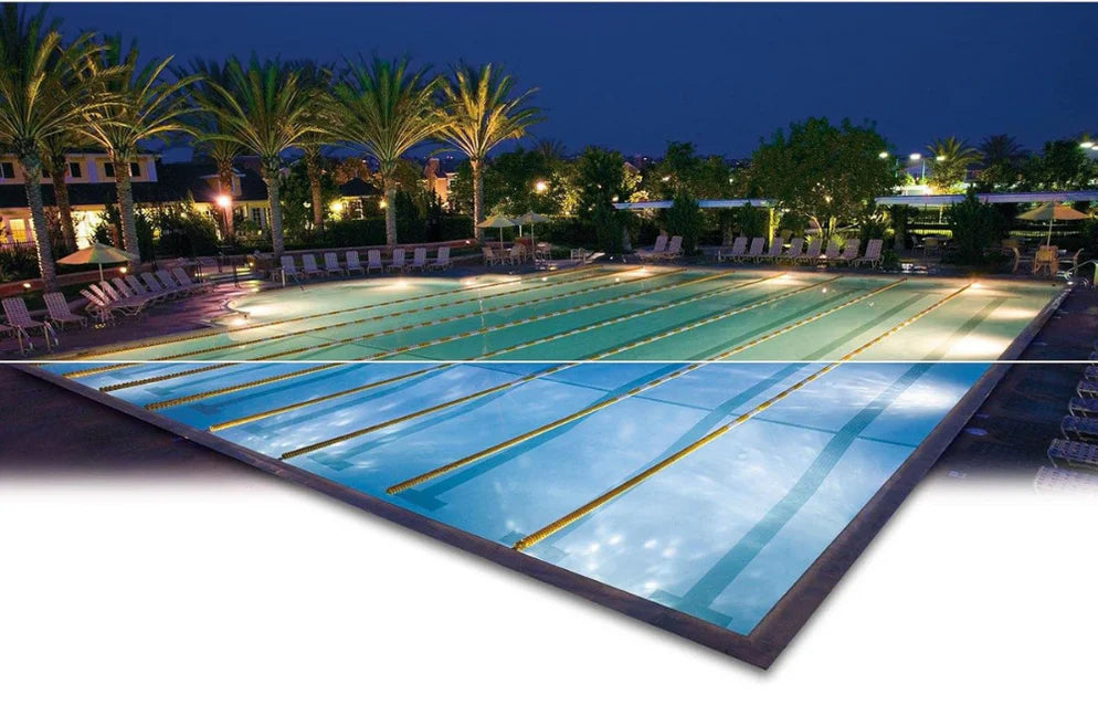 PureWhite VU LED Nicheless Pool Light - 12 Volt 20 Watts - 1.5 Inch - 50 Foot Cord