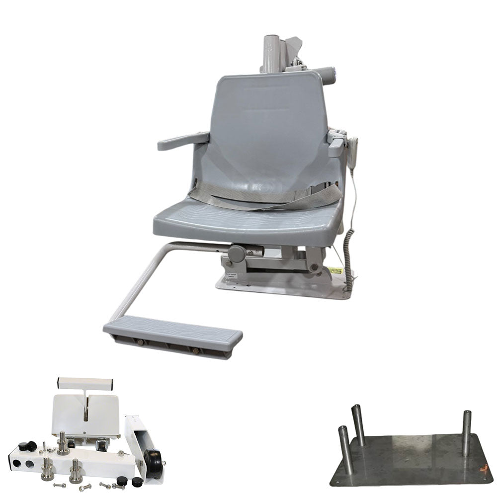Commercial C-375 Portable Pool Lift With Tri-Point Anchor - 375 Pound Capacity