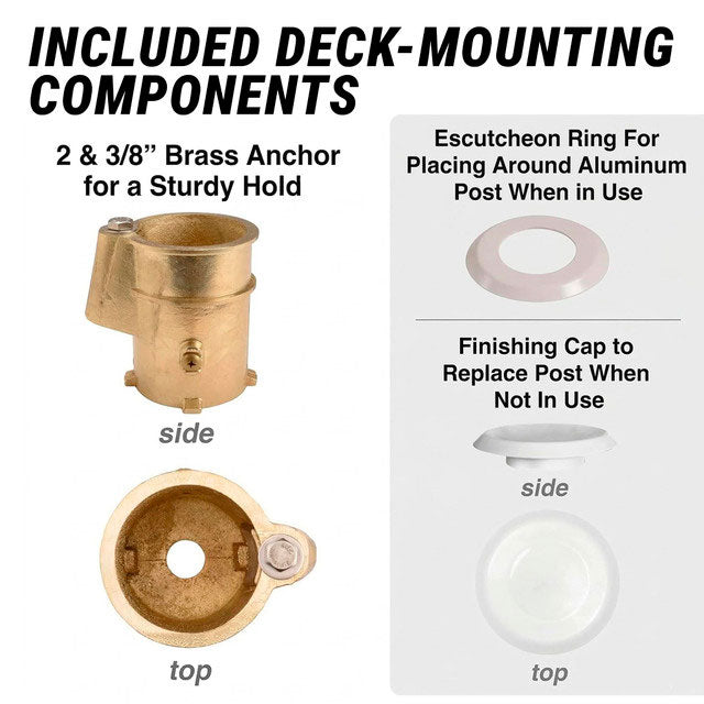 Deck Shoot Clear Deck Mounted Pool Basketball Game