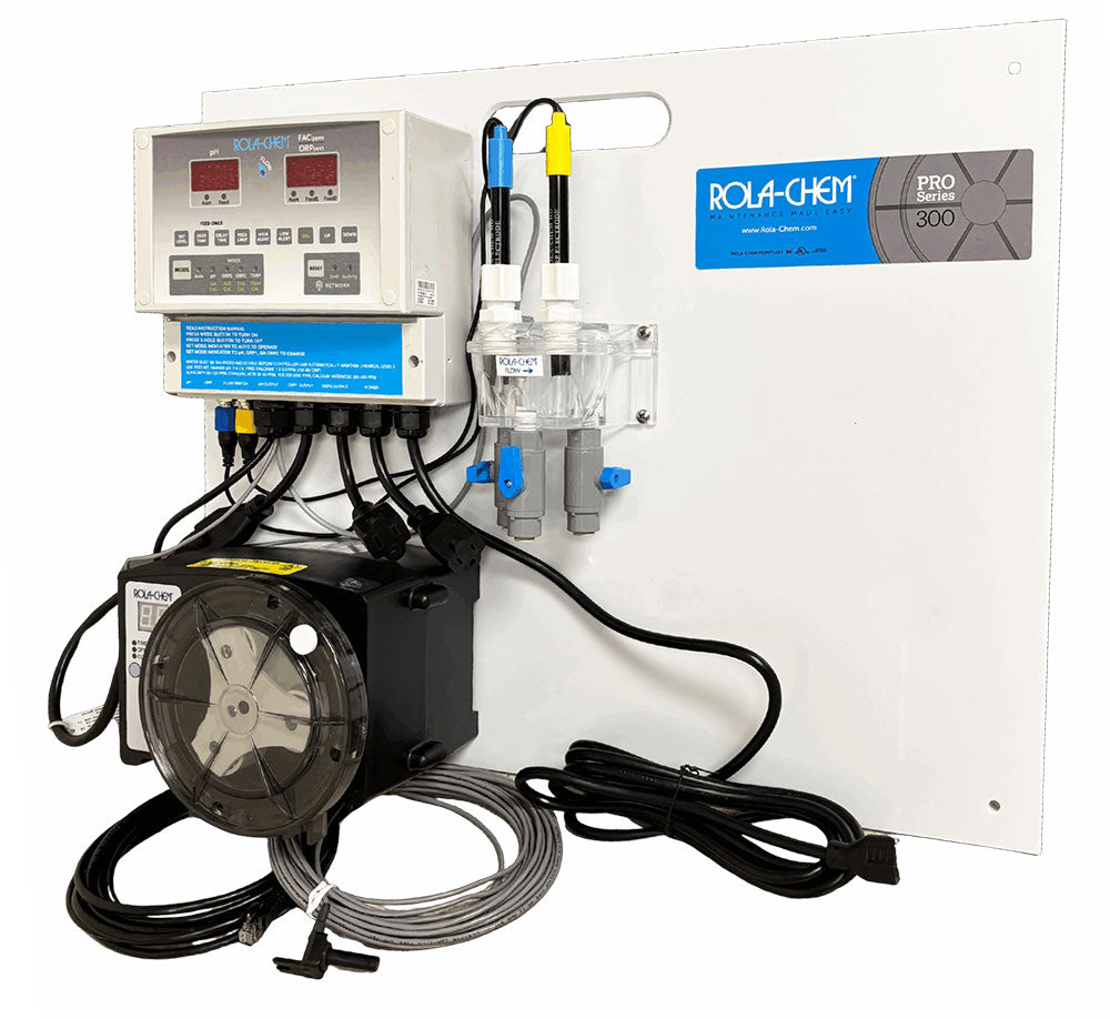 Digital pH/Dual ORP/FAC PPM Salt Controller With One 38 GPD Peristaltic Pump