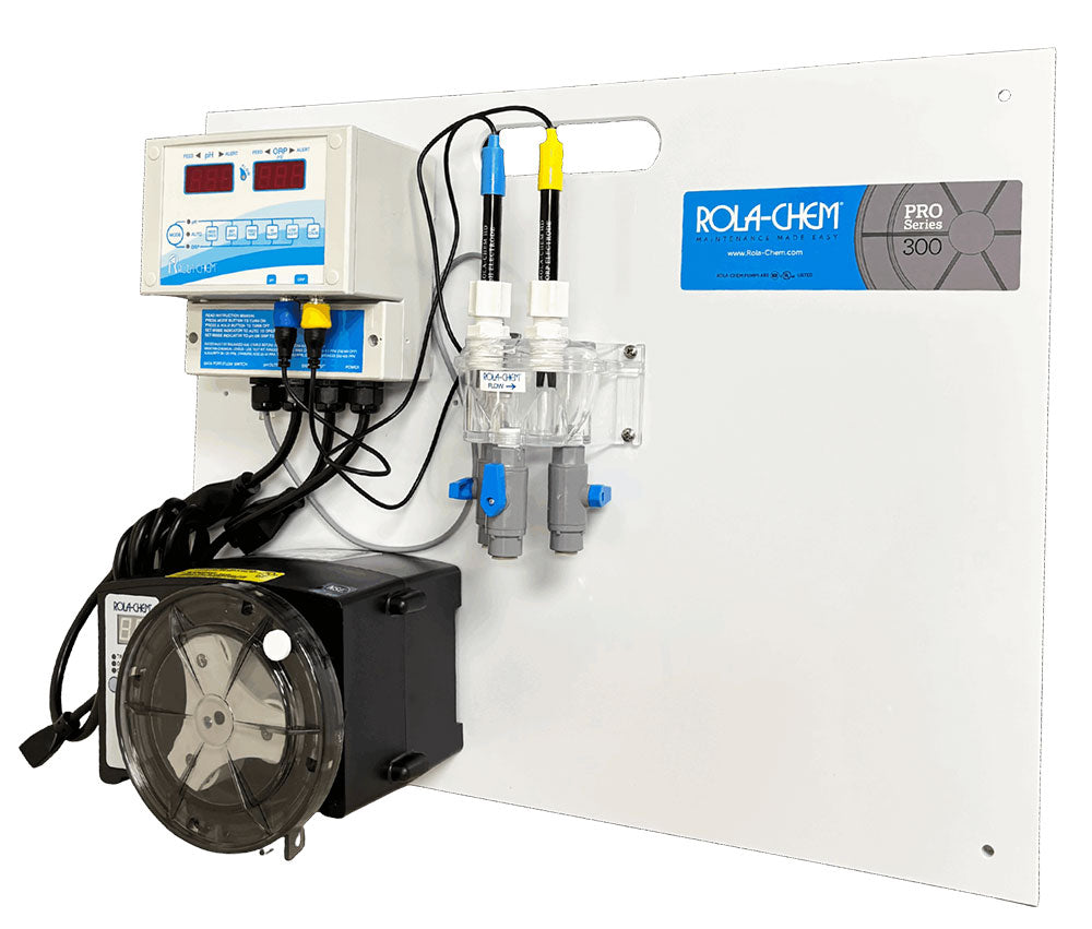 Digital pH/ORP Salt Generator Pool Controller With One 12 GPD Pro Series 300 Chemical Pump