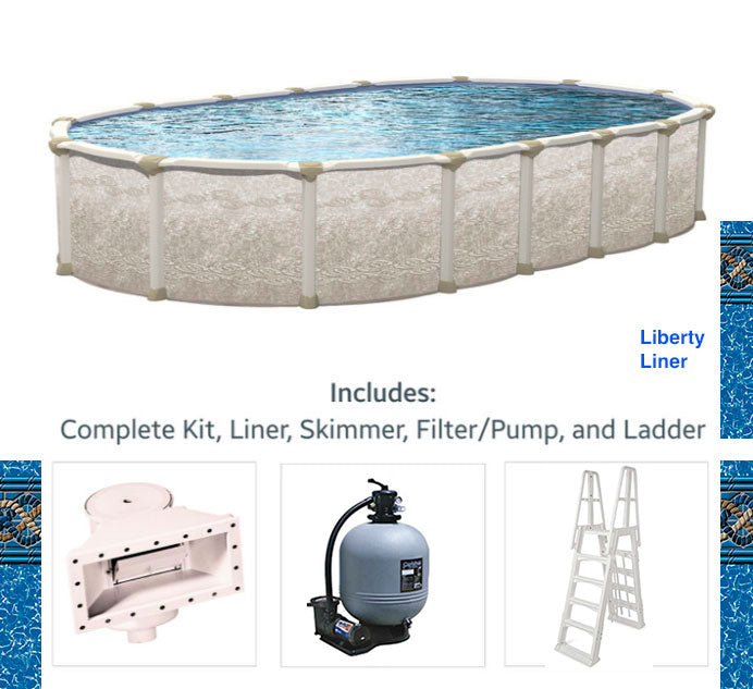 Magnus Oval Aboveground Pool Package
