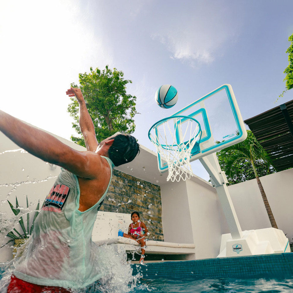 Splash and Slam Clear Pool Basketball Game