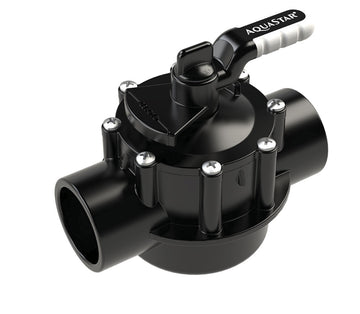FlowStar 2-Way Diverter Valve With Rubber Handle - 1.5 Inch x 2 Inch
