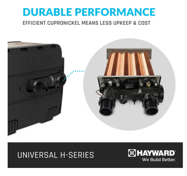 Universal H-Series 200,000 BTUs Inground Low NOx Pool Heater - Propane Gas