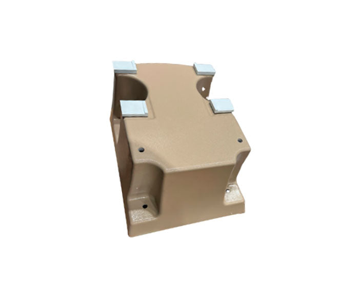 Global 4-Bolt Diving Board Base Without Jig for 6- or 8-Foot Board - 12-Inch Pattern - Sand