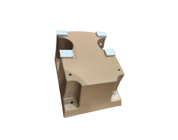 Global 4-Bolt Diving Board Base Without Jig for 6- or 8-Foot Board - 12-Inch Pattern - Sand