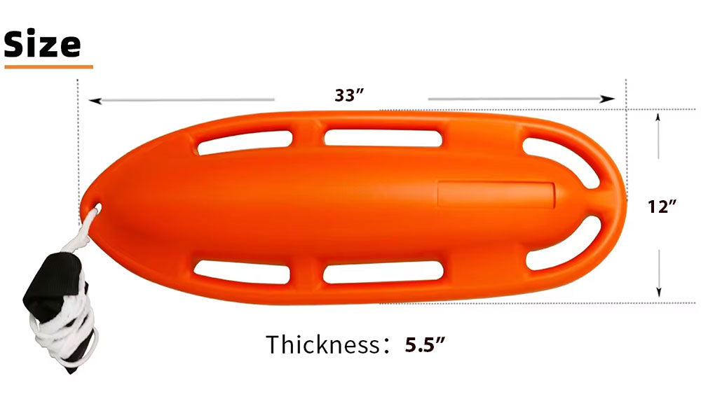 Lifeguard Rescue Can - 33 Inch - Orange