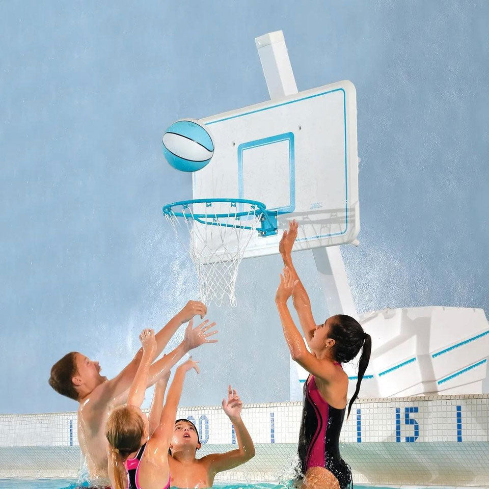 Splash and Slam Stainless Steel Pool Basketball Game