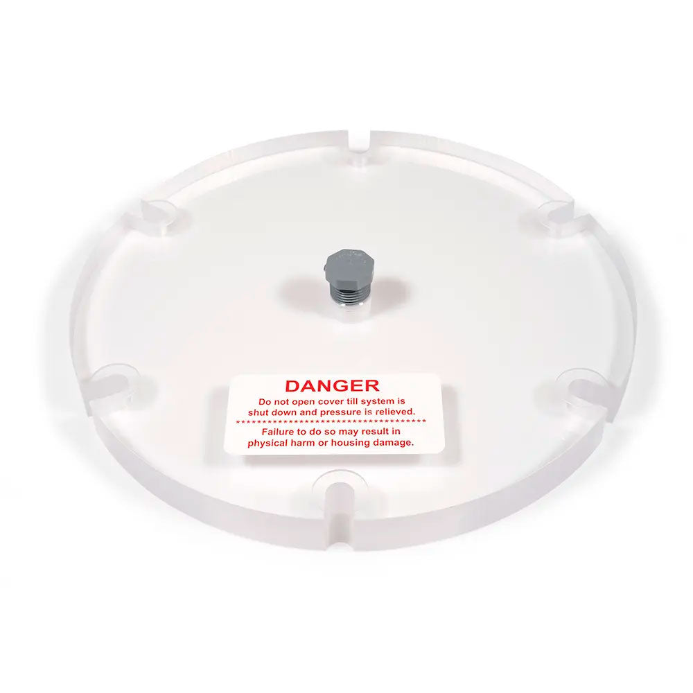 Strainer SW/RSW Clear Acrylic Cover - Center Vent - 4 Inch Strainers - 2009-2015