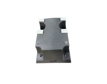 Global 4-Bolt Diving Board Base Without Jig for 6- or 8-Foot Board - 12-Inch Pattern - Gray