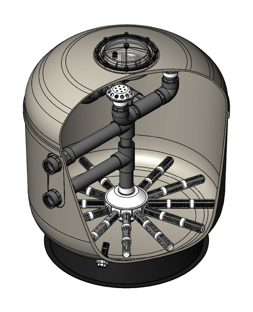 HCF 30 Inch Commercial Sand Filter - 2 Inch Connection