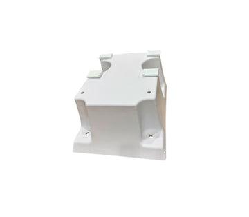 Global 4-Bolt Diving Board Base Without Jig for 6- or 8-Foot Board - 12-Inch Pattern - White