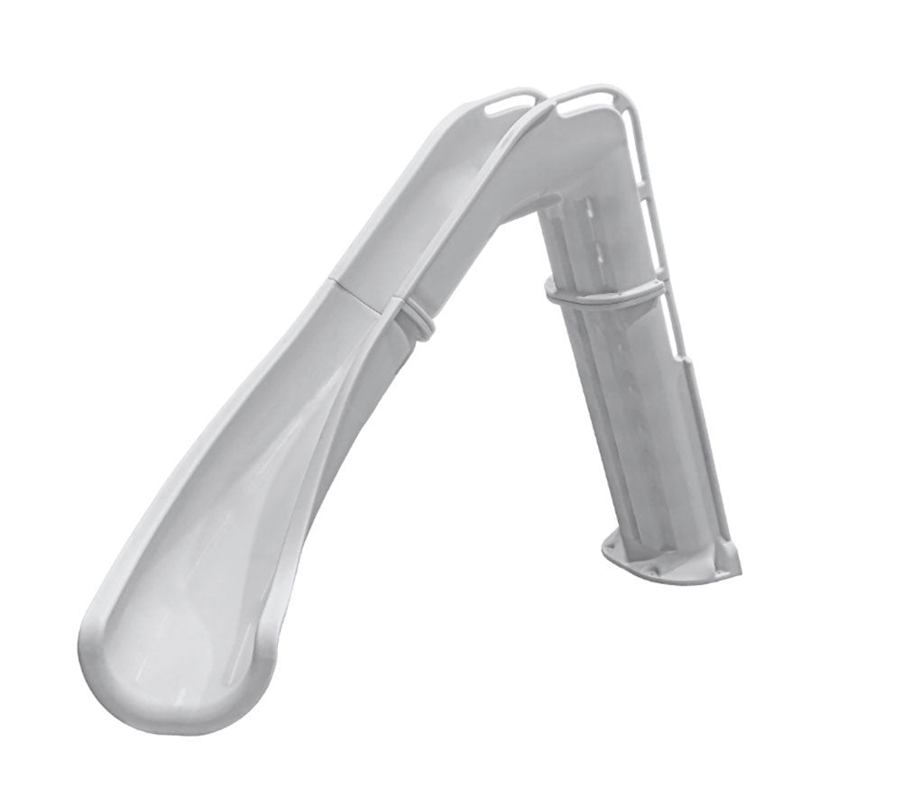 Bad Axe X7 Water Slide Left Turn - 7 Feet - Silver Quartz