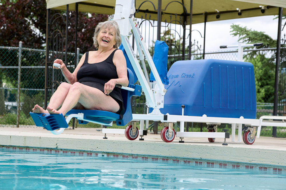 Mighty Voyager Portable Pool Lift Without Sand - 325 Pound Capacity - Choice of Color