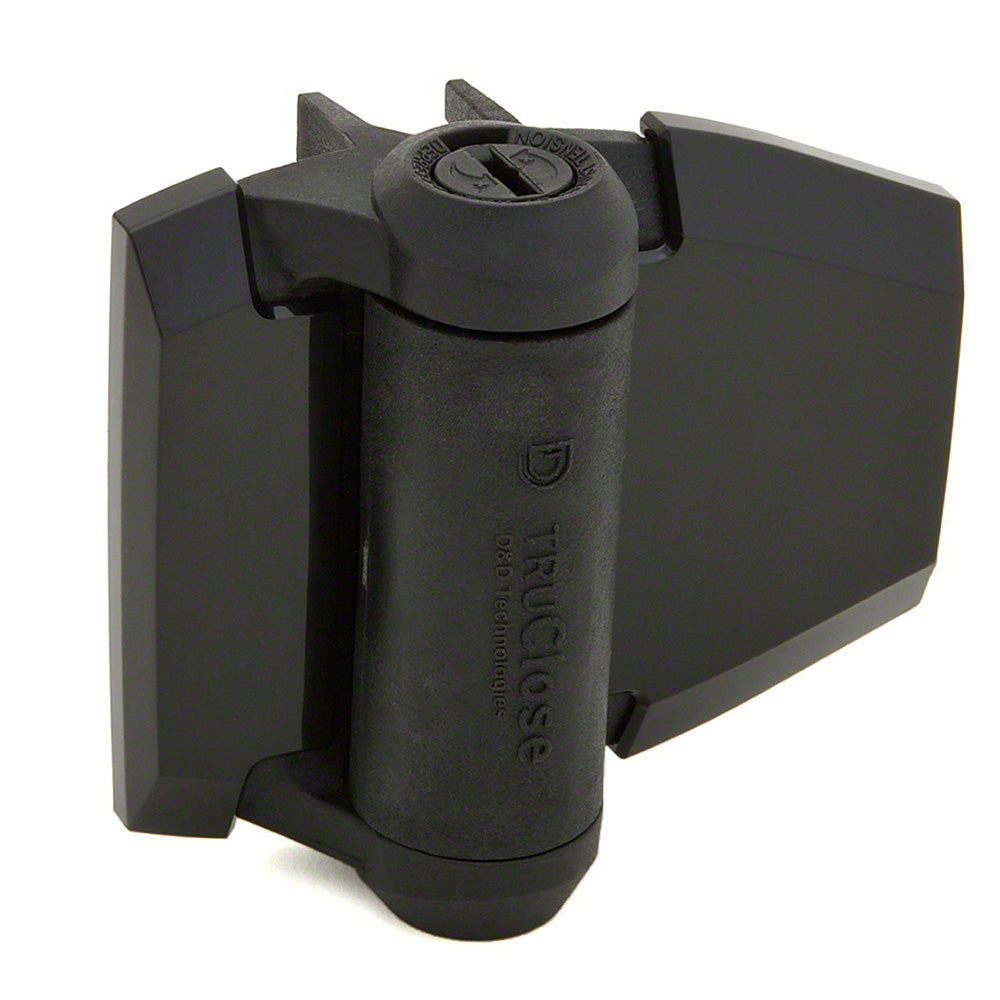 TruClose S3 Self-Closing Metal-to-Wood Gate Hinges - Black - Pair