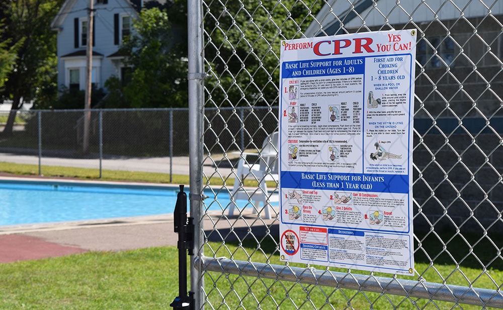 CPR Instruction Sign - 18 x 24 Inches on Styrene Plastic