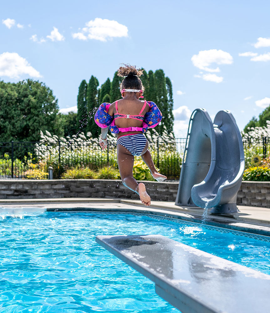 GX8 8 Foot Diving Board and 4-Bolt 12 Inch Base and Spring Combination Set - Gray