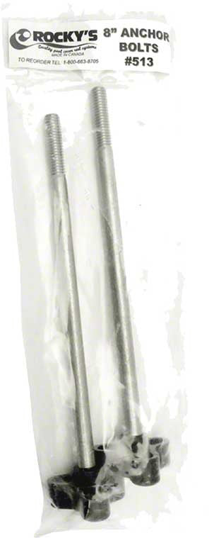 Rocky's Commercial Solar Reel Anchor Bolts - 8 Inch