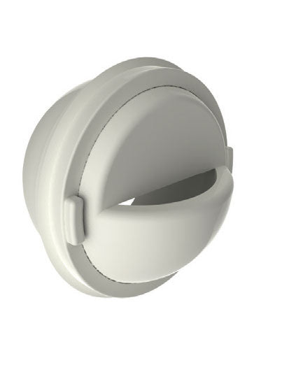 Eyeball and Nut Replacement - Slotted Opening - White