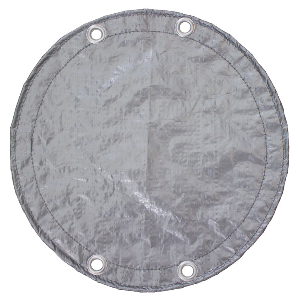 PoolStyle Silver/Black 15 Foot Round Aboveground Pool Winter Cover