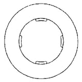 Filter Disc Spacer Hub Style 302 - 1.70 Inch ID x 1.00 Inch Thick
