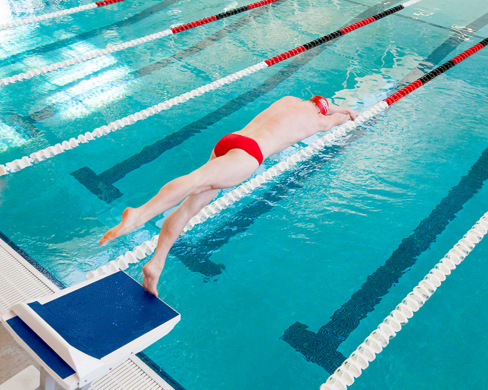 Velocity Mid-Range Single-Post Side Mount Starting Platform With Track Start - TrueTread - No Anchor