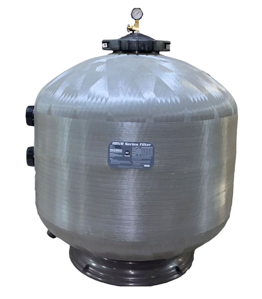 HRVR Fiberglass 36 Inch Side Mount Sand Filter - 2 Inch Bulkhead Connections