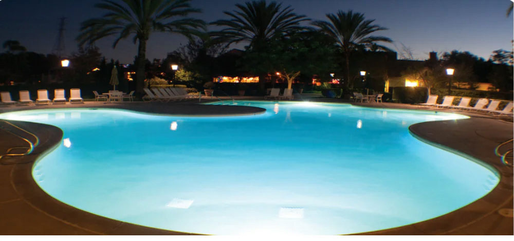 PureWhite VU LED Nicheless Pool Light - 12 Volt 20 Watts - 1.5 Inch - 50 Foot Cord